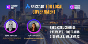 Read more about the article BricsCAD for local government reconstruction of pathways